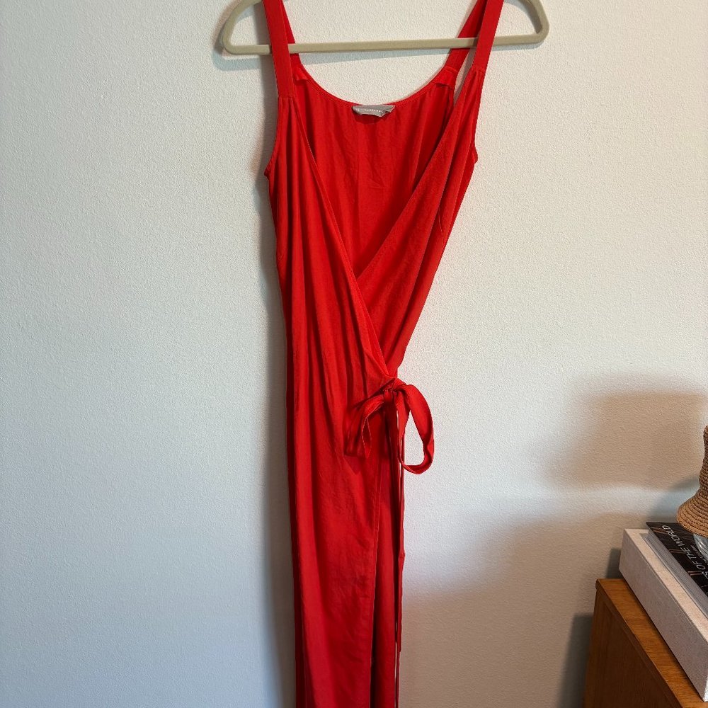 Everlane Red Wrap Dress